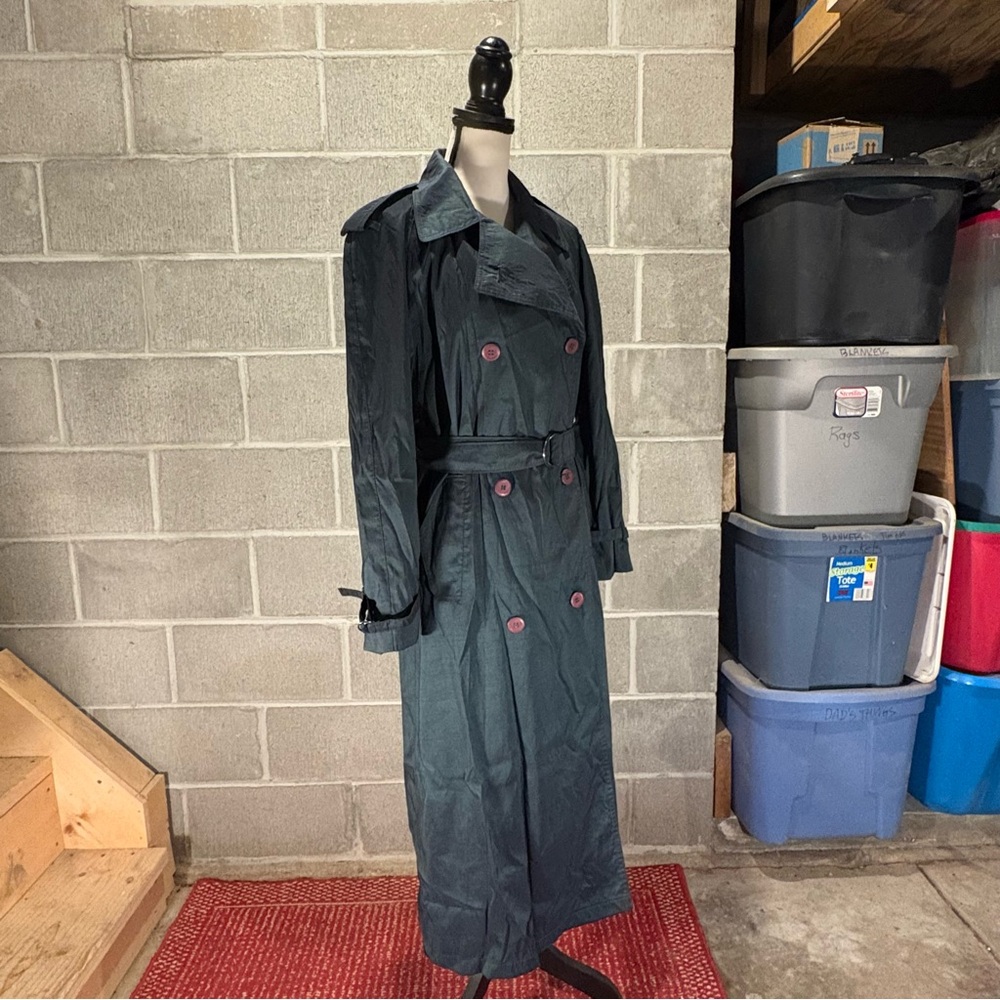 Vintage trench coat women’s iridescent by Oliver B. - Picture 4 of 13